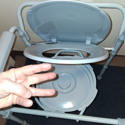 Drive Brand,Medical Folding STEEL Commode Brand New! WITH HANDRAILS AND Tags 