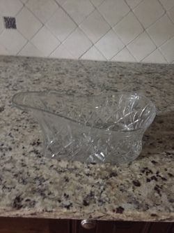 Wine bottle holder glass/crystal-like