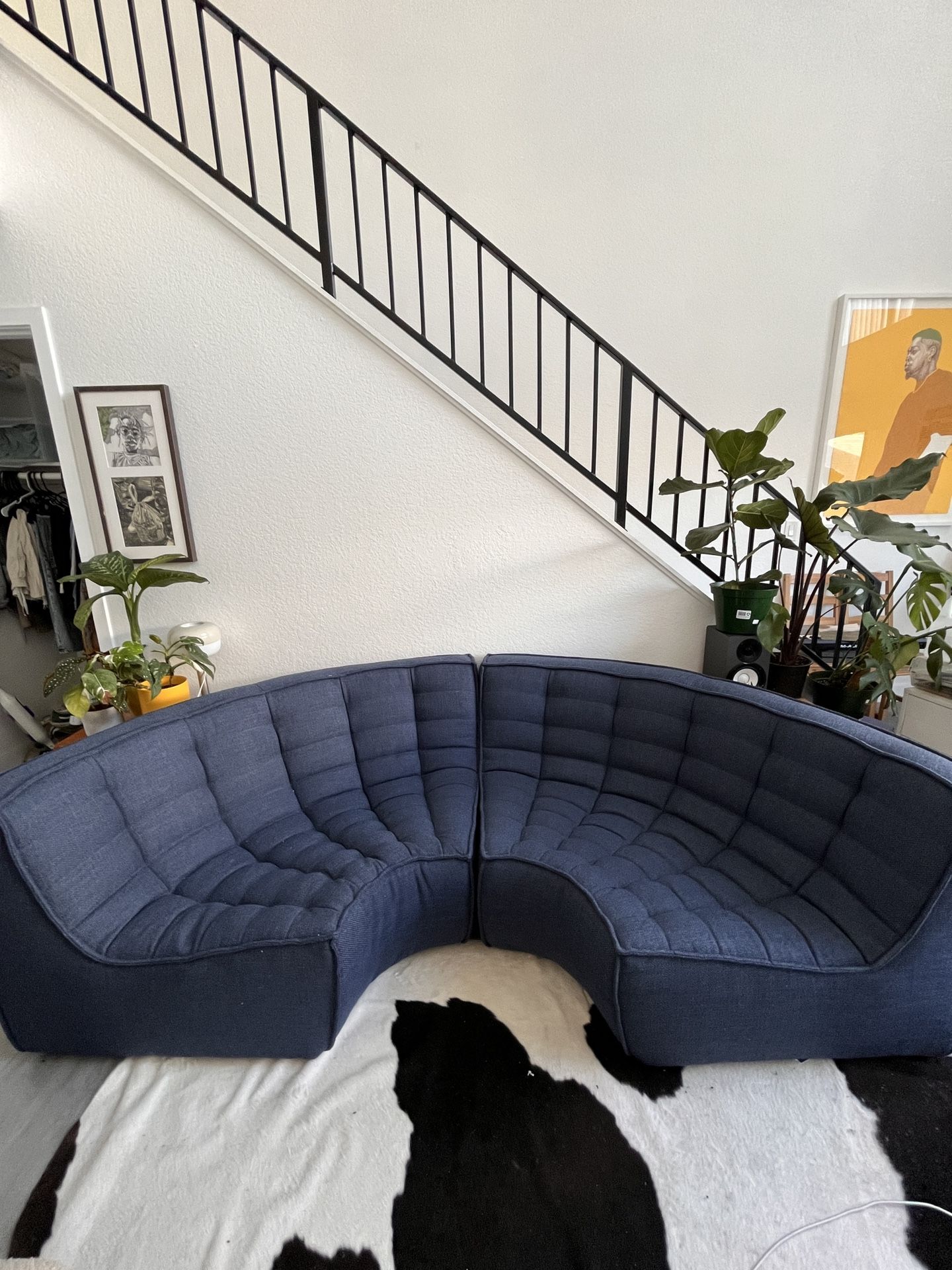 N701 Modular Sofa In Blue