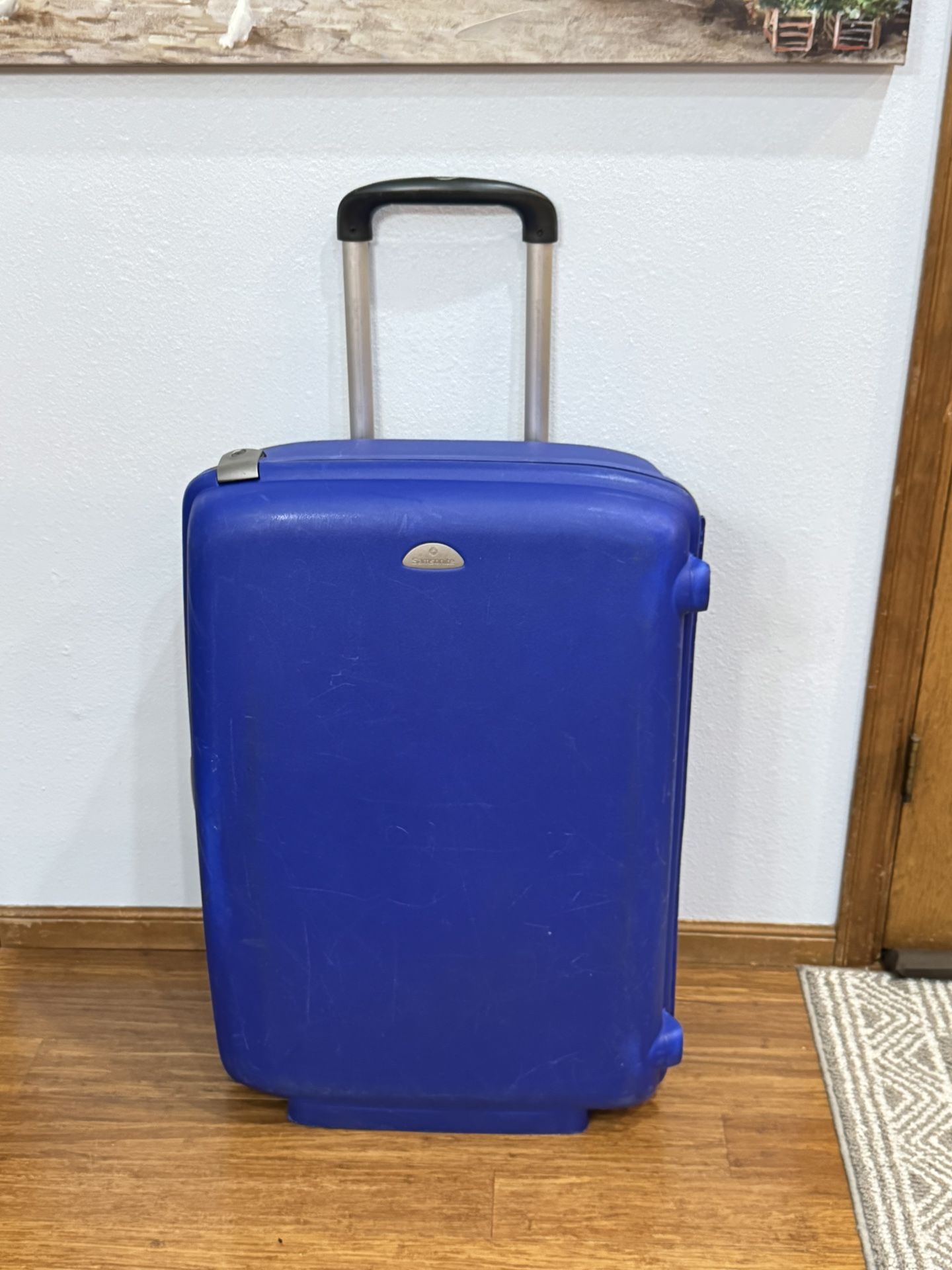 Large Blue Samsonite Suitcase (hard case)