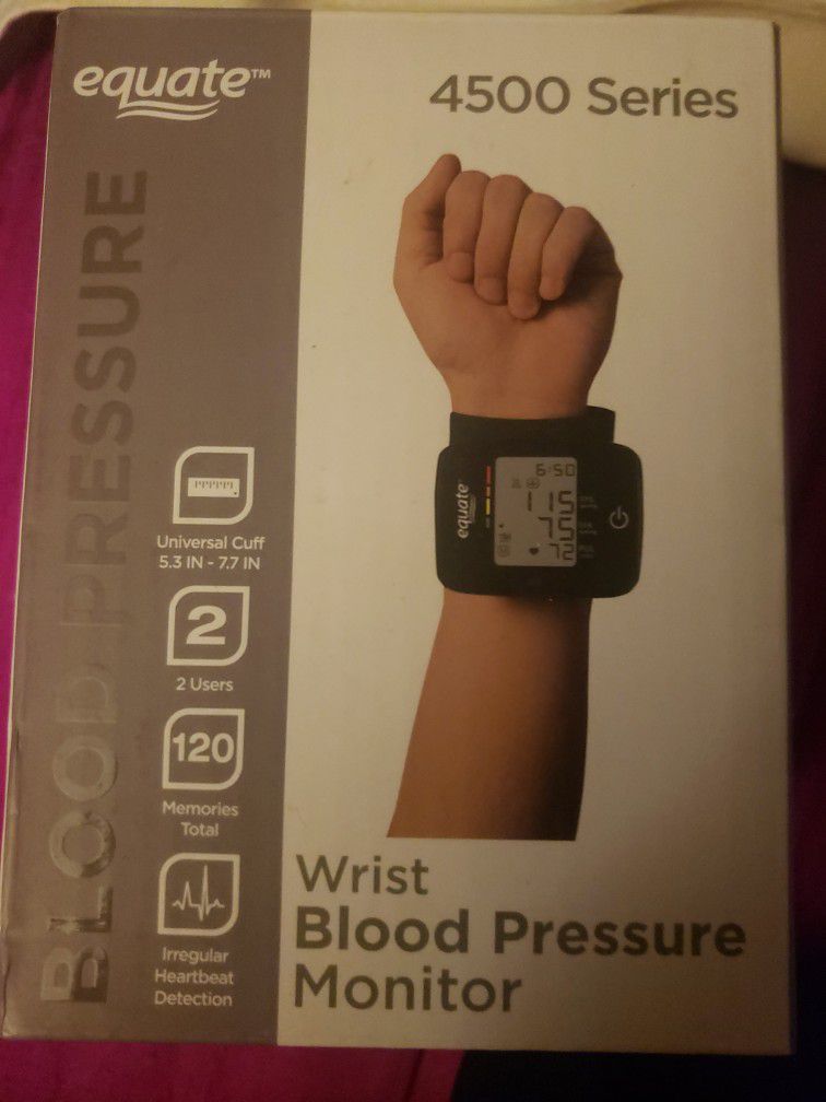 Equate wrist blood pressure monitor series 4500 - health and