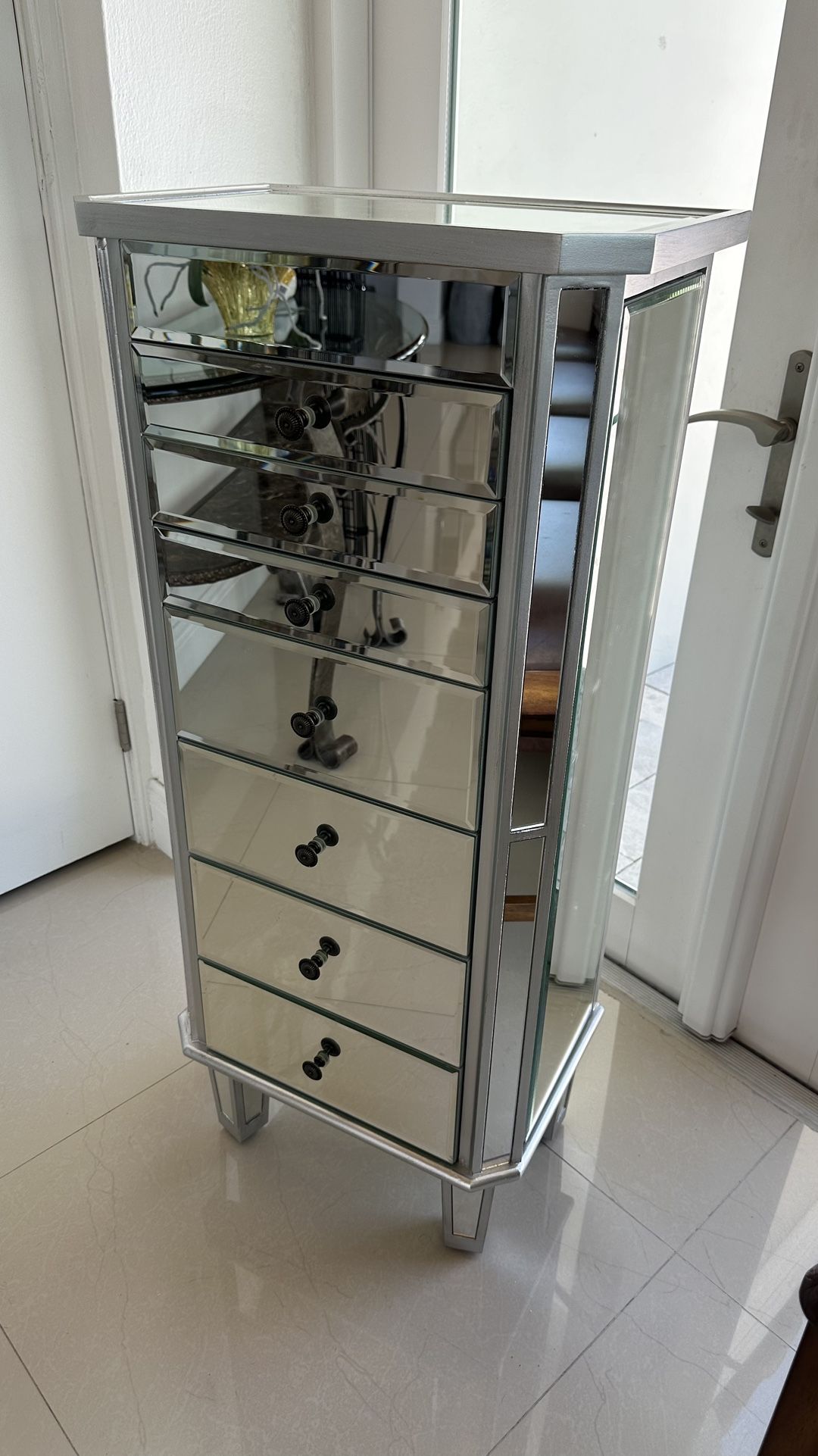 Mirrored Jewelry Armoire