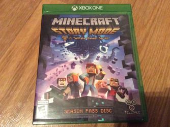 XBOX ONE MINECRAFT Story Mode Season Pass disc game. Never played. MINT CONDITION! Complete