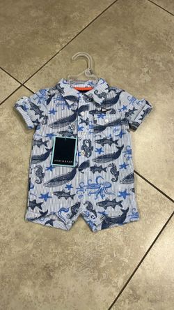 Andy & Evan Baby Boy's Romper, Size 0-3 Months