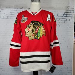 New With Tags Reebok CCM Chicago Blackhawks 2015 Championship Men's XL Jersey Duncan Keith