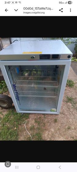 Medical fridge.