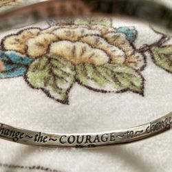 Serenity & Courage & Wisdom Bangle Bracelet 
