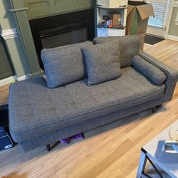 Gray Lounger Couch/Sofa