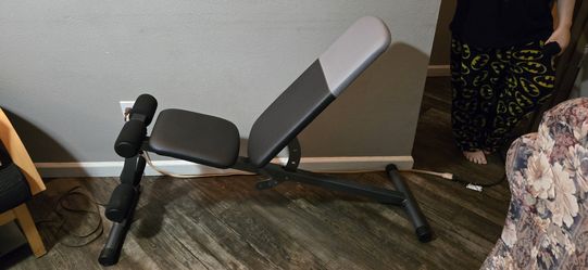 Adjustable incline/ decline weight bench