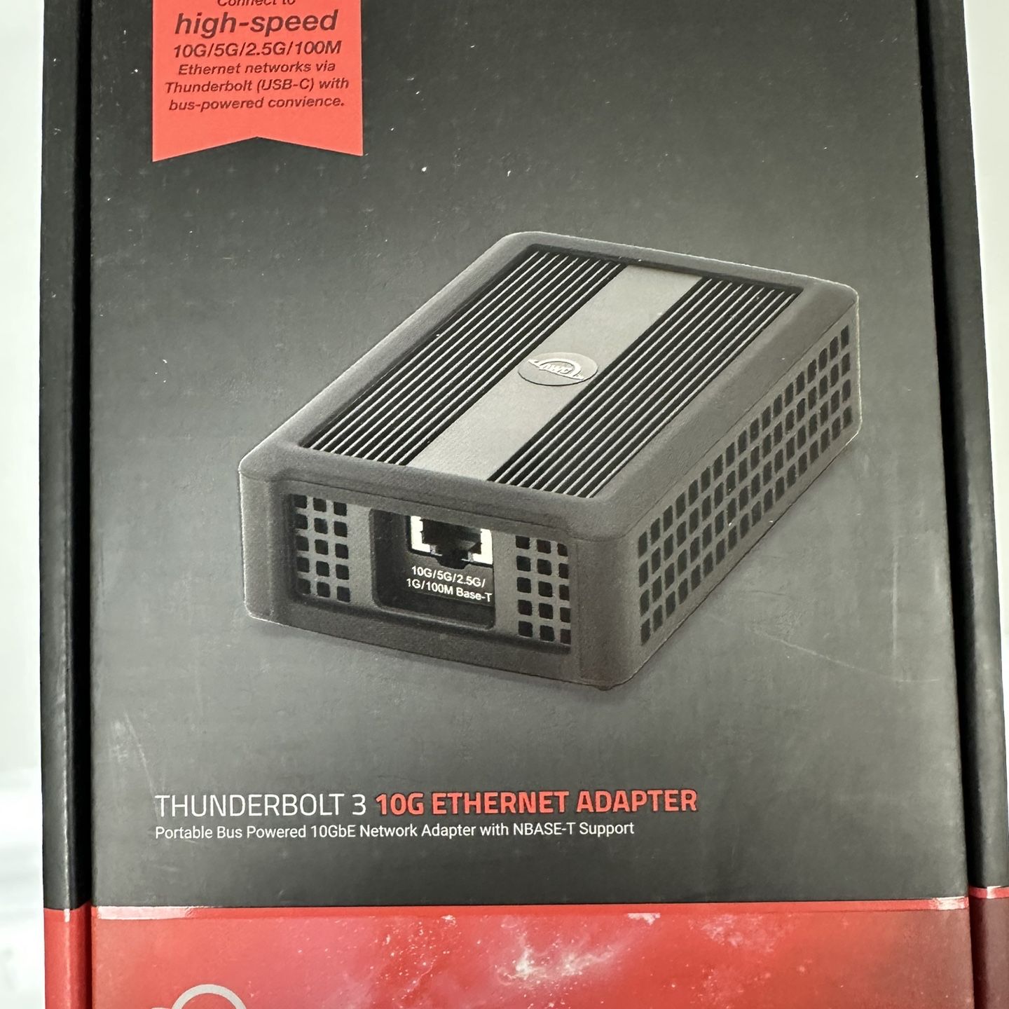Used OWC Thunderbolt 3 10G Ethernet Adapter Black for Sale in Los 
