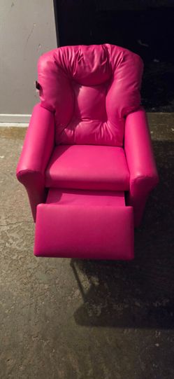 Little girls leather recliner