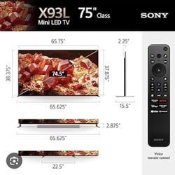 Sony 75” MiniLED TV -BRAND NEW