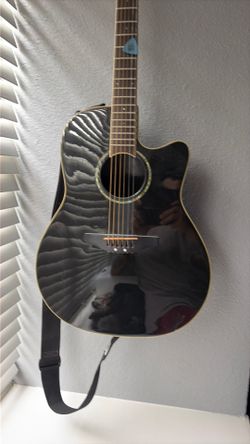 Black Ovation Celebrity Acoustic Guitar