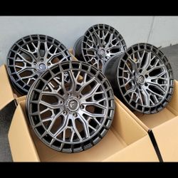 20" FUEL rims 20x9 Gunmetal Grey/ Black