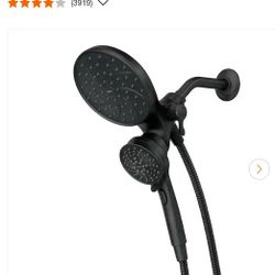 Shower Head Dual Fixed Mount 