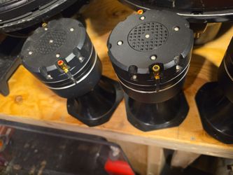 Black Speaker Tweeters Pair