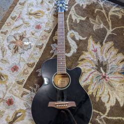 🎸 Ibanez AEG4JP Black Acoustic/Electric – 2000’s Era 🎶