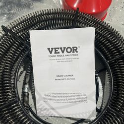 Brand New Vevor Drain Cleaner 66 FT Snake