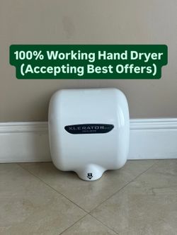 100% Working Xlerator Excel Hand Dryer (PickUp Today)