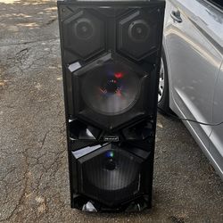 SuperSonic 2 X 12 Pro-DJ Speaker with Bluetooth, 12" Dj Speakers - Black IQ-6212DJBT