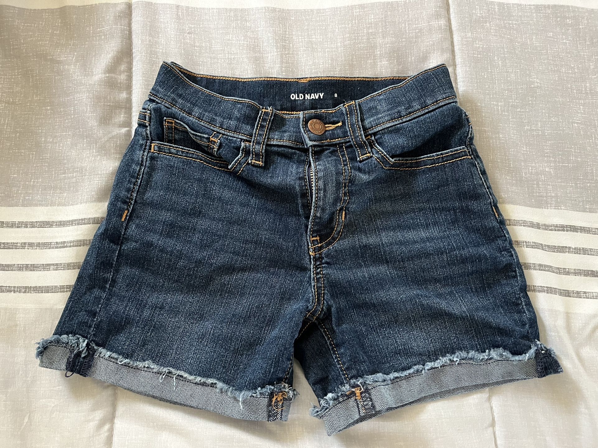 Girls High Rise Shorts Size 8