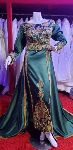 Yemeni Bridal Green Dress