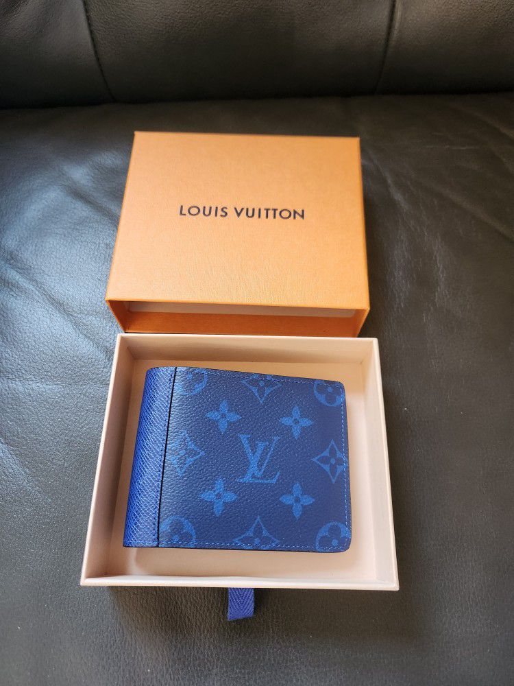 RvceShops Revival, Louis Vuitton Multiple Wallet Blue For Men