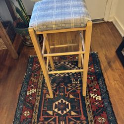 Wooden Upholstered Stool