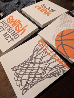 Basketballs Canvas Art