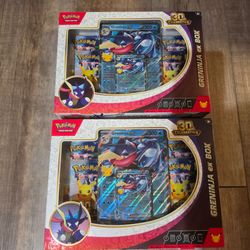 Pokemon 30th celebrations Greninja EX BOX