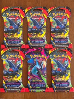 Phantasmal Flames Sleeved Booster Packs 6 Total