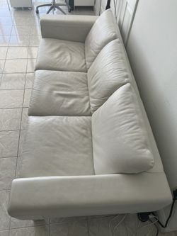 Sofa Couch, Leather Natuzzi Italian