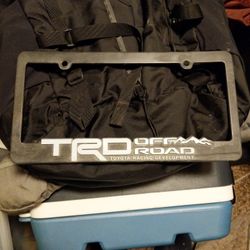 Toyota TRD Off Road License Plate Frame FJ Cruiser 4runner Tacoma Tundra Land cruiser