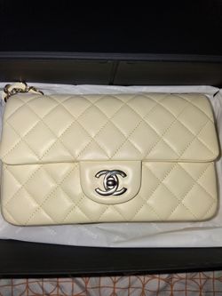 Chanel Classic Flap Bag Beige Lambskin