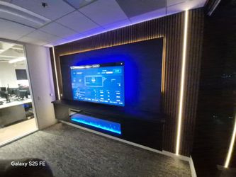 Modern media wall for sale