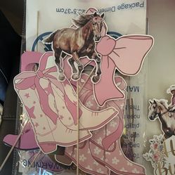 cowgirls party decorations use one time