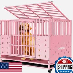 Cammoo 48" Heavy Duty Dog Crate Large Dogs - Chew-Proof, w/ Wheels. Brand new. $200. Price is firm. Pickup only in NW. Cash only.  No holds. No delive