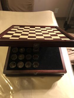 Shot Glass Wooden Chess Set