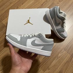 Air Jordan 1 Low “ Wolf Grey “ Women Sizes 