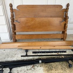 Full Size Wood Bed Frame