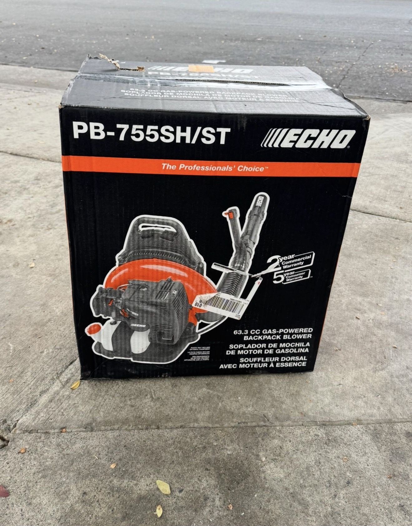 ECHO 233 MPH 651 CFM 63.3cc Gas 2-Stroke Backpack Leaf Blower