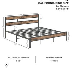 CAL King Bed Frame 