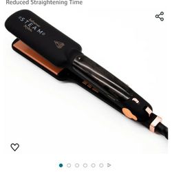 MSRP $260 New Steam Hair Hot Flat Iron Infrared Light Steam Straightener Styler NEW TECHNOLOGY