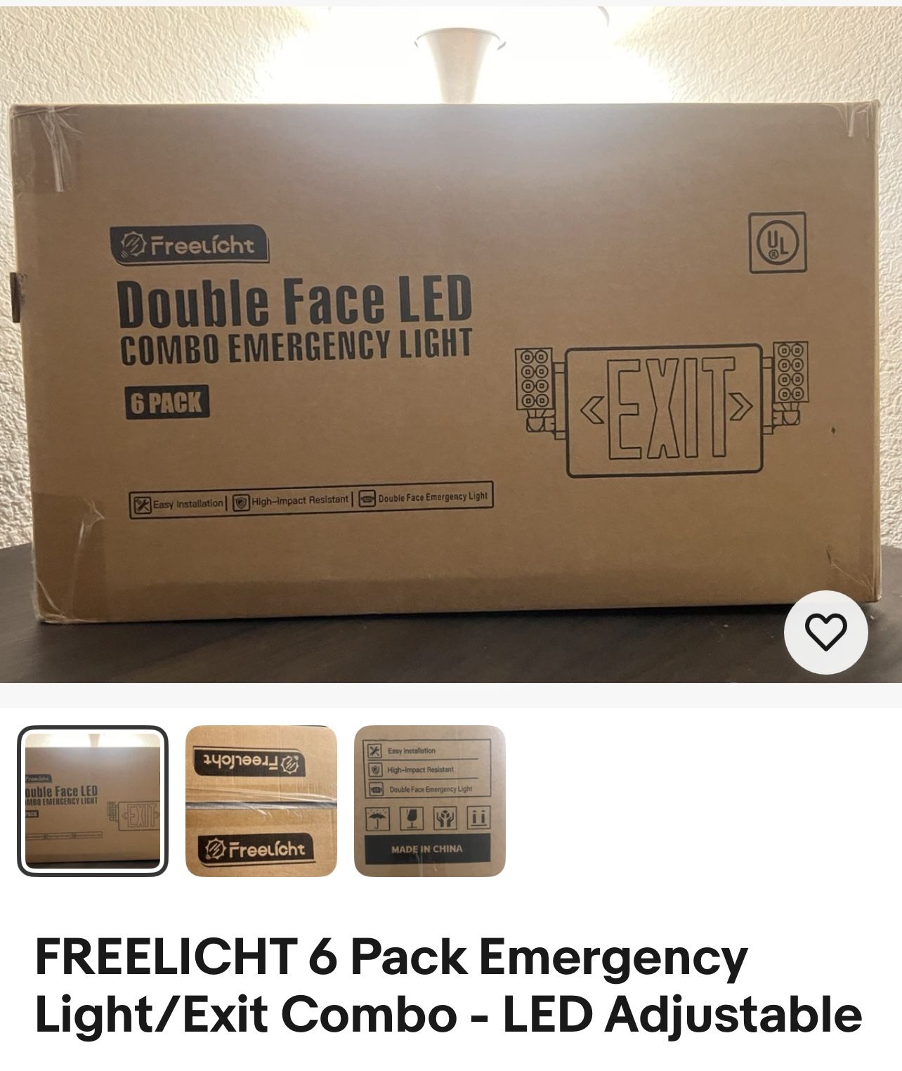 Freelicht Double Face Emergency Combo Exit Sign Led