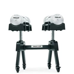 ADJUSTABLE DUMBBELLS (2) + RACK - Retail over $800!
