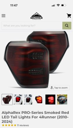 5th Gen Alpharex led tail lights and Fangs lights