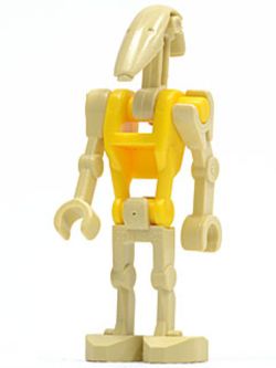 SW0184 Battle Droid Commander - Yellow Torso, Angled Arm and Straight Arm