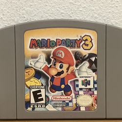 Mario Party 3 N64 Nintendo 64 Authentic Tested Cart Only