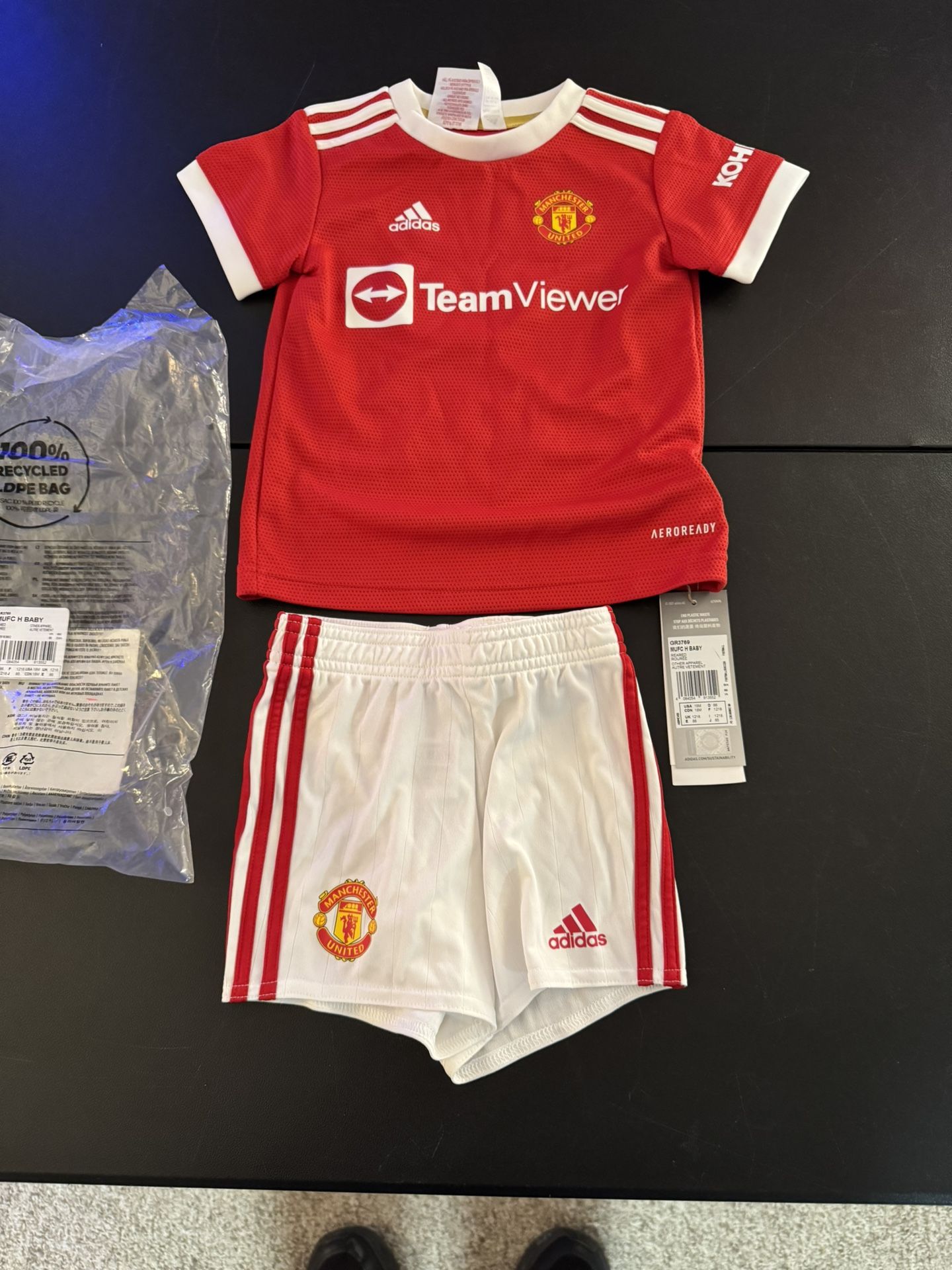Manchester United Ronaldo 7 Shirt & Short (Size 18 Month)