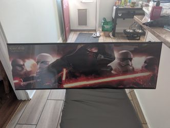 36"x 18" StarWars Kylo Ren Poster Framed 